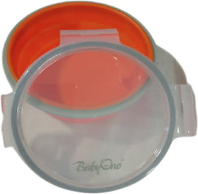 Babyono Silicone Kids' Food Container 0.4lt Orange