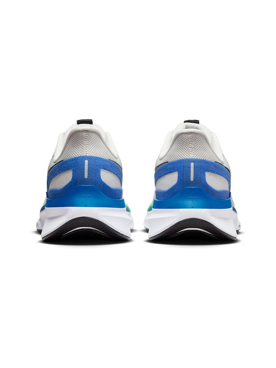 Air Zoom Structure 25 Sport Shoes Running White / Platinum Tint / Star Blue / Black