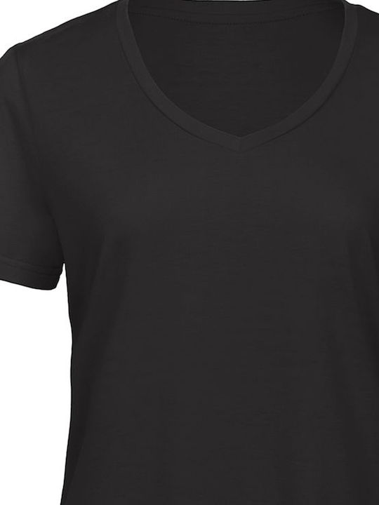 B&C Triblend Γυναικείο Διαφημιστικό T-shirt Κοντομάνικο σε Μαύρο Χρώμα B&C Triblend Γυναικείο Διαφημιστικό T-shirt Κοντομάνικο σε Μαύρο Χρώμα