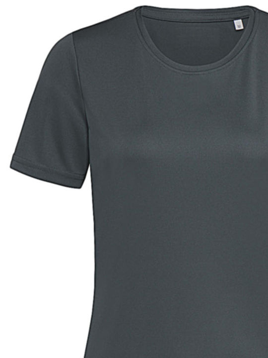 Stedman Sports-T Women's Short Sleeve Promotional T-Shirt Granite Grey