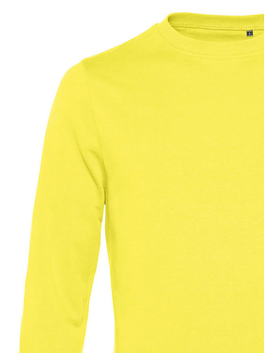 B&C Set In Men's Long Sleeve Promotional Sweatshirt Solar Yellow WU01W-201