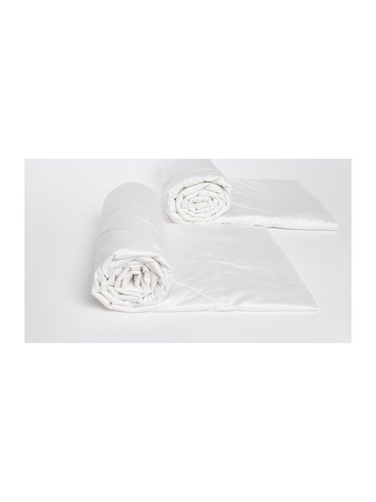Valeria Home Set De Fețe De Pernă Pătură Semi-dublă Mătase 180x200cm Bej 190 GSM
