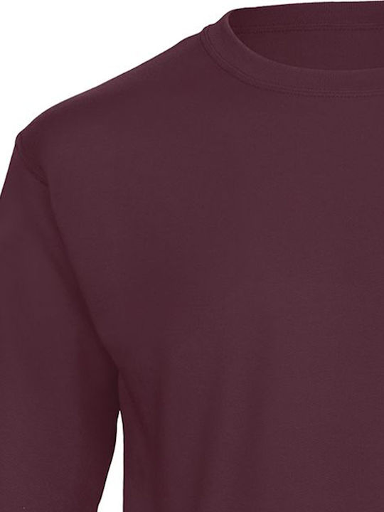 B&C ID.202 50/50 Men's Long Sleeve Promotional Sweatshirt Burgundy