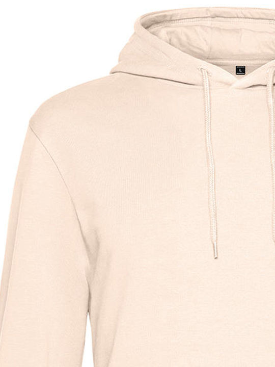 B&C Werbe-Hoodie in Beige Farbe