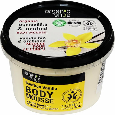 Organic Shop Organic Vanilla & Orchid Moisturizing Mousse with Vanilla Scent 250ml