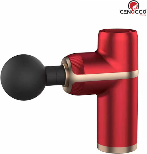 Cenocco Portable Mini Gun Massage for the Legs, the Body & the Hands with Vibration White