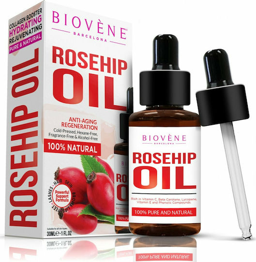 Biovene Rosehip Λάδι για Πρόσωπο, Μαλλιά και Σώμα 30ml