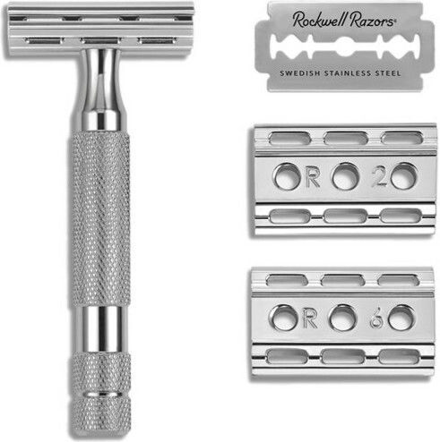 Rockwell Razors 6C Ξυραφάκι Ασφαλείας Κλειστού Τύπου White Chrome
