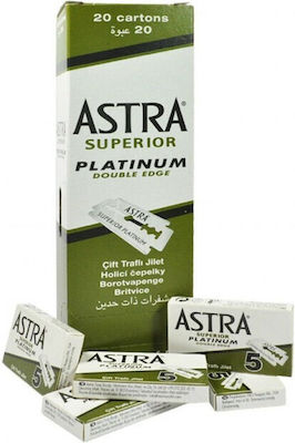 Astra Superior Platinum Double Edge Replacement Blades 100pcs