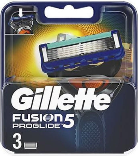 Gillette Fusion Proglide Резервни глави с 5 остриета и лубрикантна лента 3бр