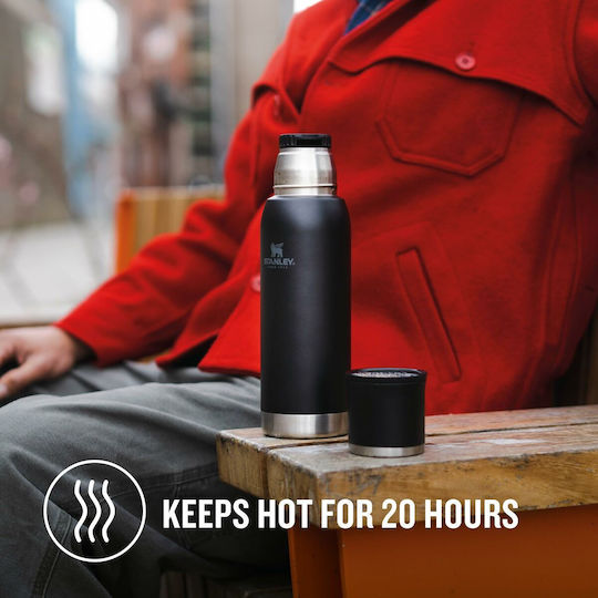 Stanley Adventure To-Go Bottle Thermos Stainless Steel BPA Free 750ml Black