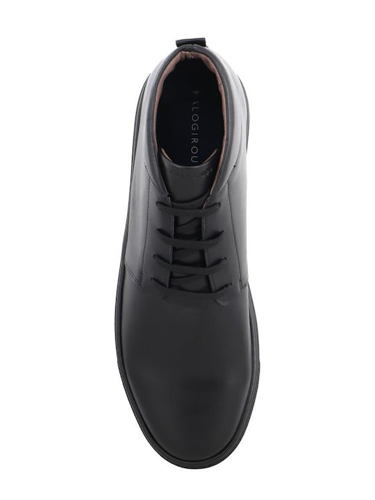 Piele Negru Ghete barbati