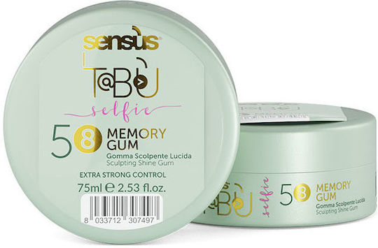 Sensus Tabu Selfie 58 Memory Gum για Πολύ Δυνατό Κράτημα & Λάμψη 75ml
