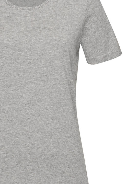 Stedman Γυναικείο Διαφημιστικό T-shirt Κοντομάνικο Grey Heather