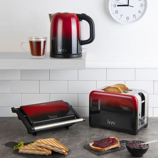 Izzy IZ-3020 Kettle 1.7lt 2200W Red