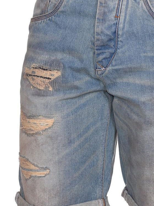 Herrenshorts Jeans Blau