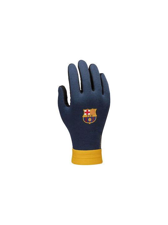 Nike Fc Barcelona Academy Ανδρικά Αθλητικά Γάντια Τρεξίματος Μπλε