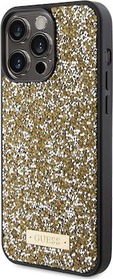 Guess Back Cover Plastic Yellow (iPhone 15 Pro)