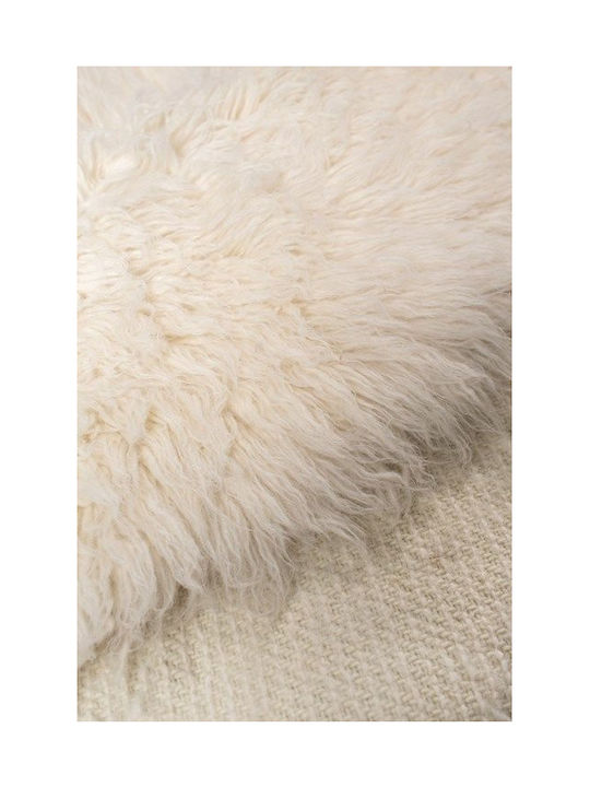 Viokarpet Flokati Rug Round Natural