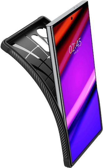 Spigen Rugged Armor Back Cover Πλαστικό / Σιλικόνης 2mm Μαύρο (Galaxy S24 Ultra)