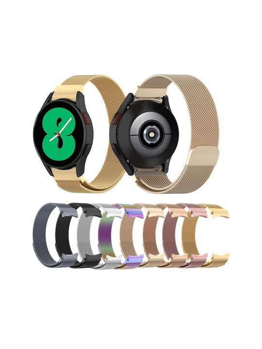 Strap Stainless Steel Gray (Galaxy Watch4/5/6/7/FE/4 Classic/6 Classic/5 Pro)