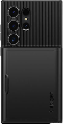 Spigen Slim Armor CS Back Cover Plastic with Card Slot Black (Galaxy S24 Ultra)