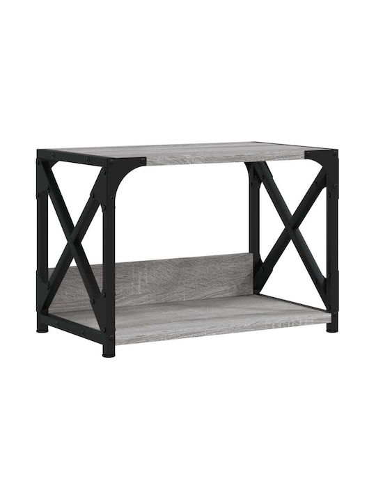 vidaXL Rack de bucătărie din Metal în culoarea Gri 44x26x31.5cm