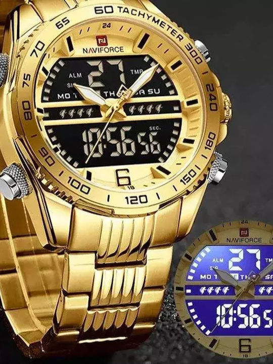 Naviforce Ρολόι Μπαταρίας με Μεταλλικό Μπρασελέ