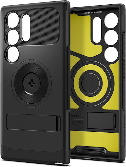 Spigen Slim Armor MagFit Umschlag Rückseite Kunststoff / Silikon 2mm Schwarz (Galaxy S24 Ultra)