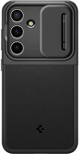 Spigen Optik Umschlag Rückseite Kunststoff 2mm Schwarz (Galaxy S24)