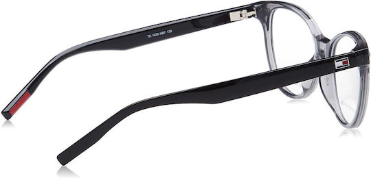 Tommy Hilfiger Women's Acetate Butterfly Prescription Eyeglass Frame Grey TH1928 KB7