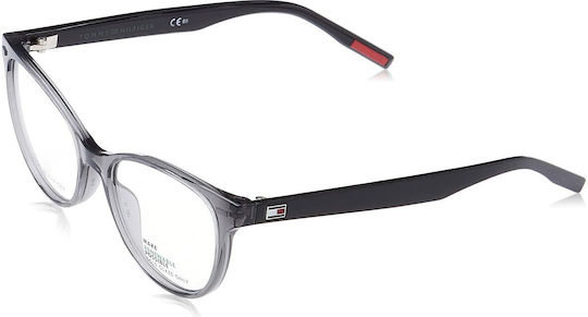 Tommy Hilfiger Women's Acetate Butterfly Prescription Eyeglass Frame Grey TH1928 KB7