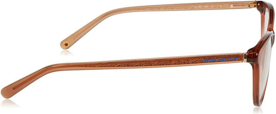 Tommy Hilfiger Women's Acetate Cat Eye Brown Prescription Eyeglass Frame TH1826 09Q