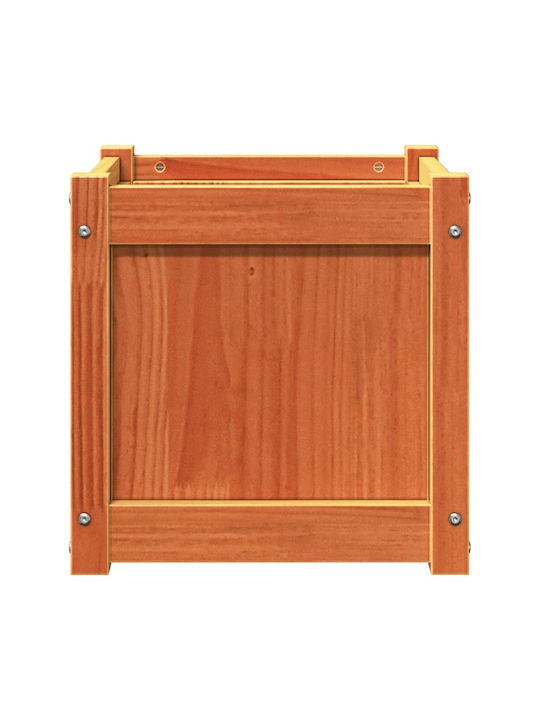 vidaXL Кутия за саксии Дърво Кафяв 40x40x40см.