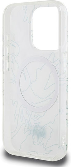Lacoste Double Layer Repeat Magsafe Back Cover Πλαστικό Λευκό (iPhone 15 Pro)
