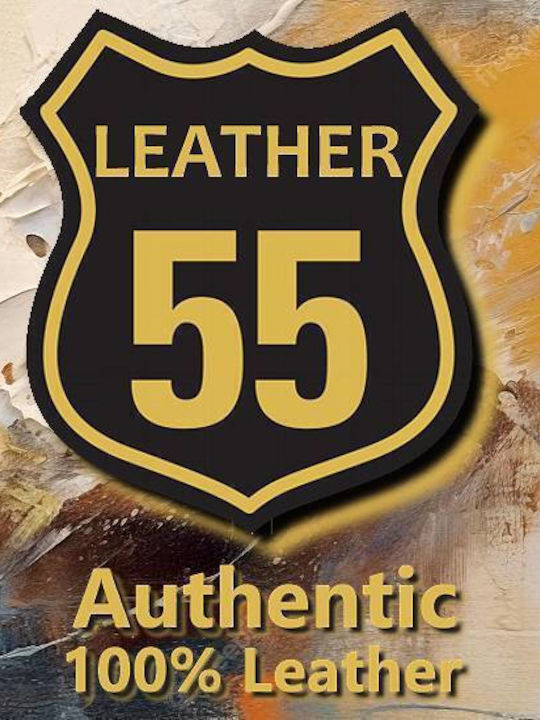 Leather 55 Ανδρικό Βραχιόλι από Δέρμα