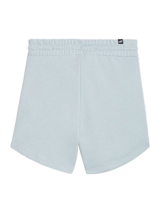 Women's High-waisted Sporty Shorts Light Blue