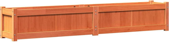 vidaXL Set 2 Planters Wooden Brown