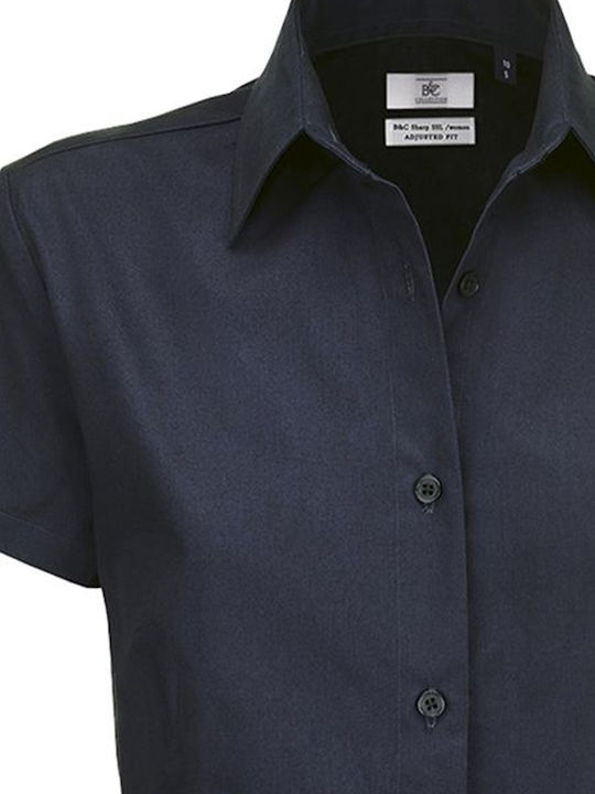 Sharp Women's Long Sleeve Shirt Navy