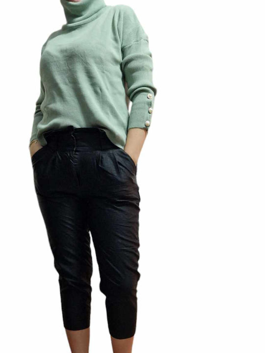 No Stress Women's Long Sleeve Sweater Turquoise