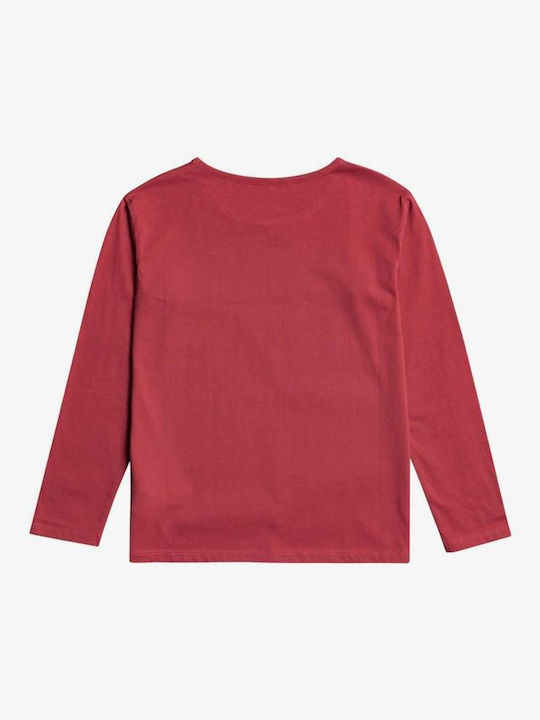 Roxy Kids Blouse Long Sleeve Burgundy