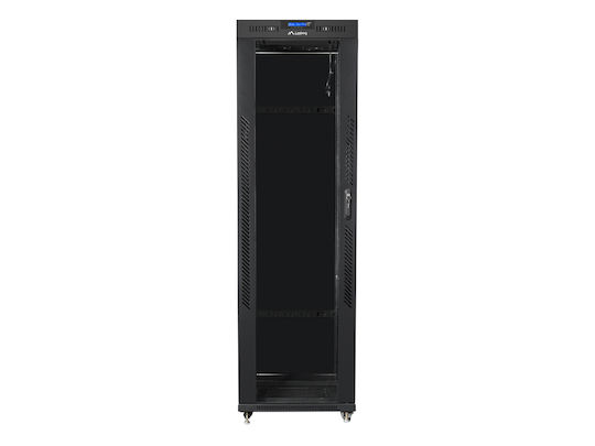 Lanberg Επιδαπέδια Καμπίνα Rack 42U 60x100x204.7cm Μαύρο FF01-6042-12B