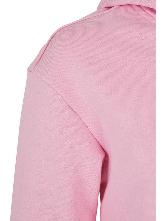 Kids Sweatshirt with Hood and Pockets girlypink Organic