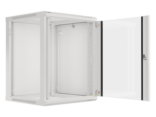 Lanberg Wall Mounted Rack Cabinet 15U 60x60x77.4cm Gray WF01-6615-10S