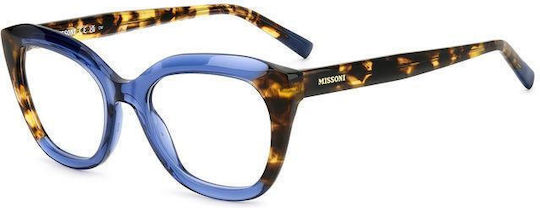 Missoni Women's Acetate Butterfly Brown Tortoise Prescription Eyeglass Frames MIS 0157 JBW