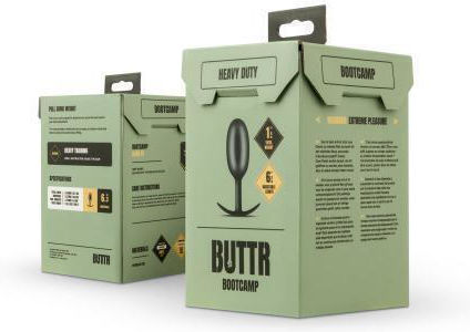 Buttr Heavy Duty Weighted Πρωκτική Σφήνα Μαύρη