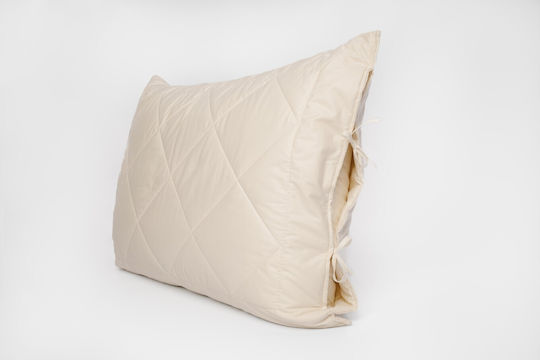 Valeria Home Μαξιλαροθήκη Καπιτονέ Καπιτονέ Μαλλί Merino 50x60εκ.