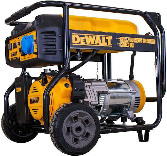 DEWALT Generators Benzin mit Kickstart, Rädern und maximaler Leistung 8.1kVA