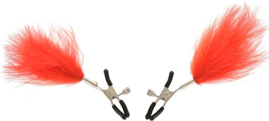 Guilty Toys Brustwarzenklemmen in Rot Farbe