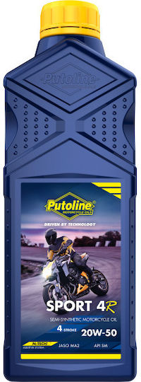 Putoline 20W-50 Ημισυνθετικό Λάδι Μοτοσυκλέτας για Τετράχρονους Κινητήρες 1lt